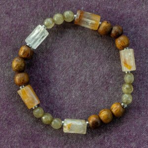 ⁦צמיד סיטרין, פרידוט, עץ⁩ – תמונה ⁦3⁩