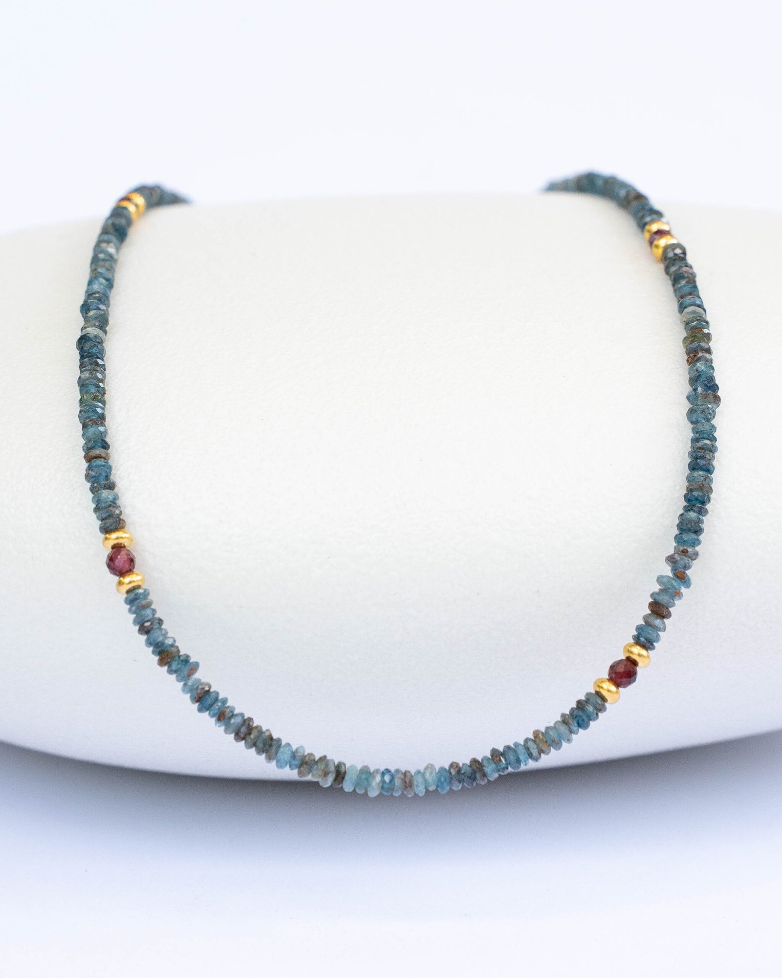 Kaynite and Garnet Necklace - Image 1