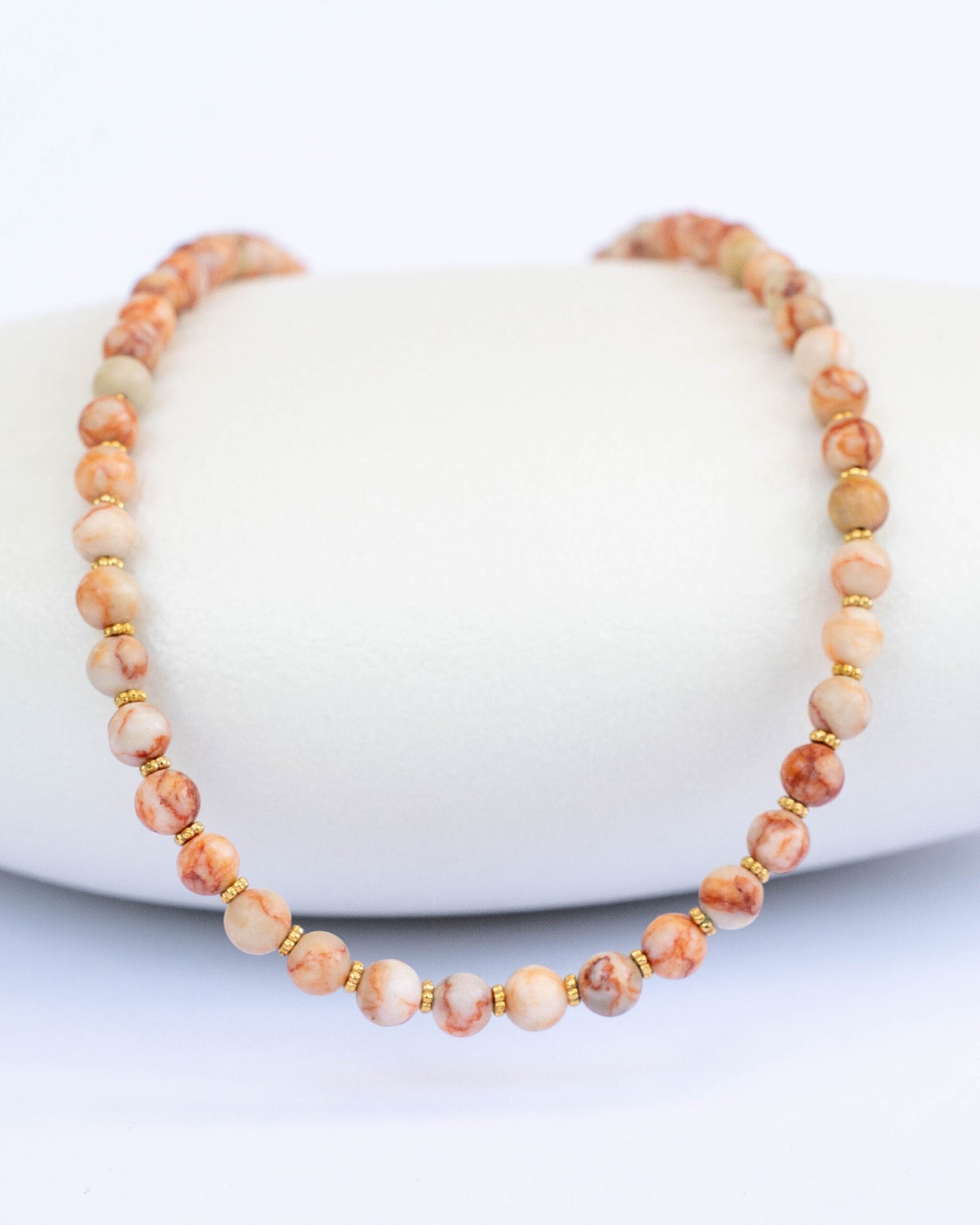 Orange coral necklace - Image 1