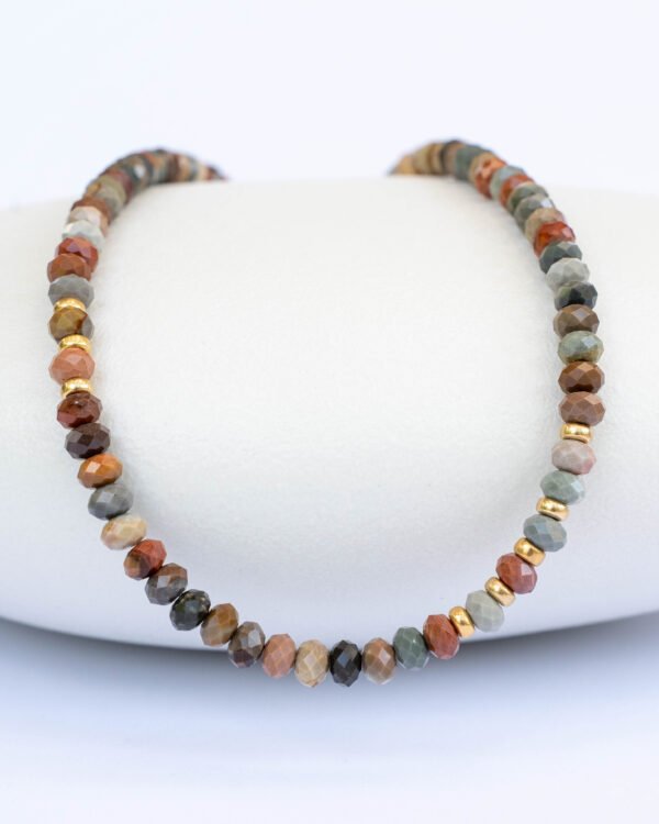 Jasper variety necklace