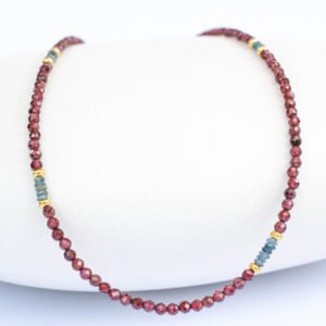 ⁦שרשרת גרנט וקייאניט⁩ – תמונה ⁦1⁩