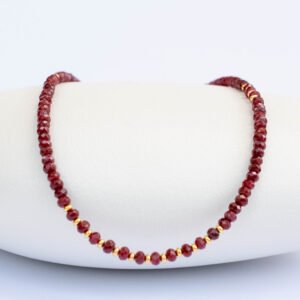 ⁦שרשרת אגת בצבע רובי⁩ – תמונה ⁦1⁩