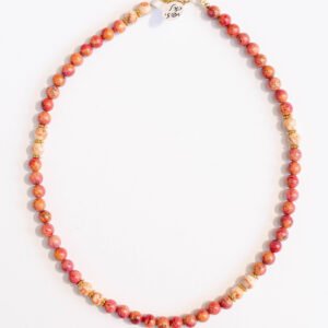 ⁦שרשרת קורל תפוחי, קורל תפוזי⁩ – תמונה ⁦2⁩