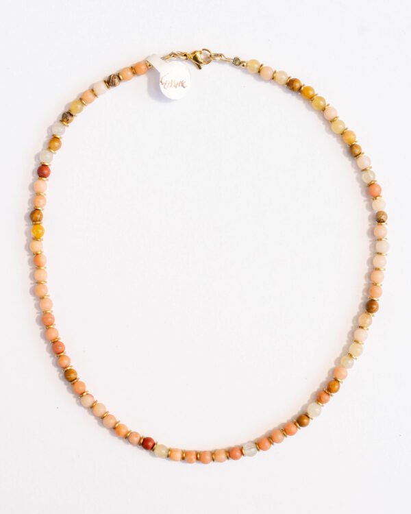 שרשרת אמזונייט כתום