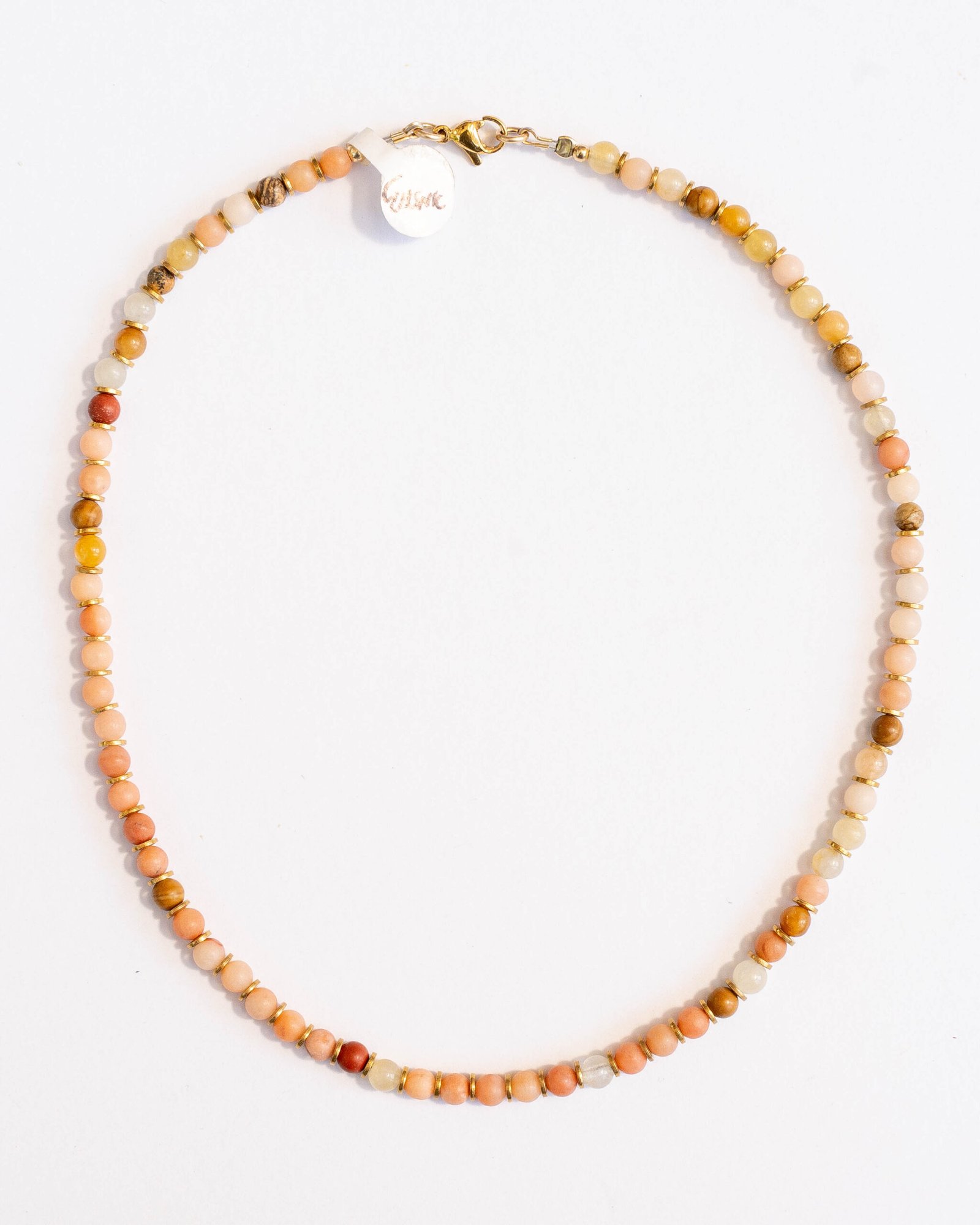 ⁦שרשרת אמזונייט כתום⁩ – תמונה ⁦2⁩