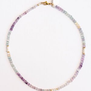 ⁦שרשרת פלואוריט ופנינה⁩ – תמונה ⁦2⁩