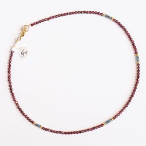 ⁦שרשרת גרנט וקייאניט⁩ – תמונה ⁦2⁩