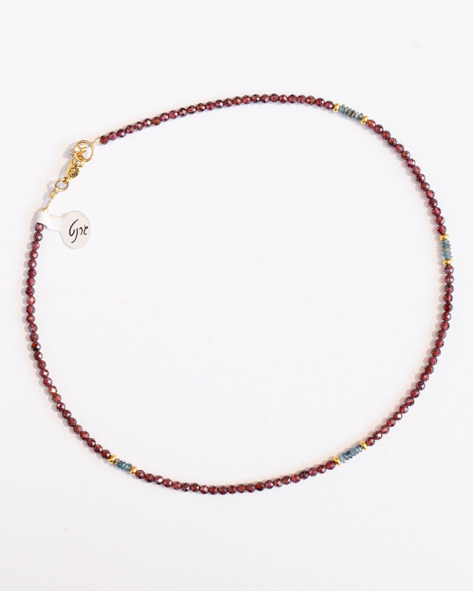 ⁦שרשרת גרנט וקייאניט⁩ – תמונה ⁦2⁩