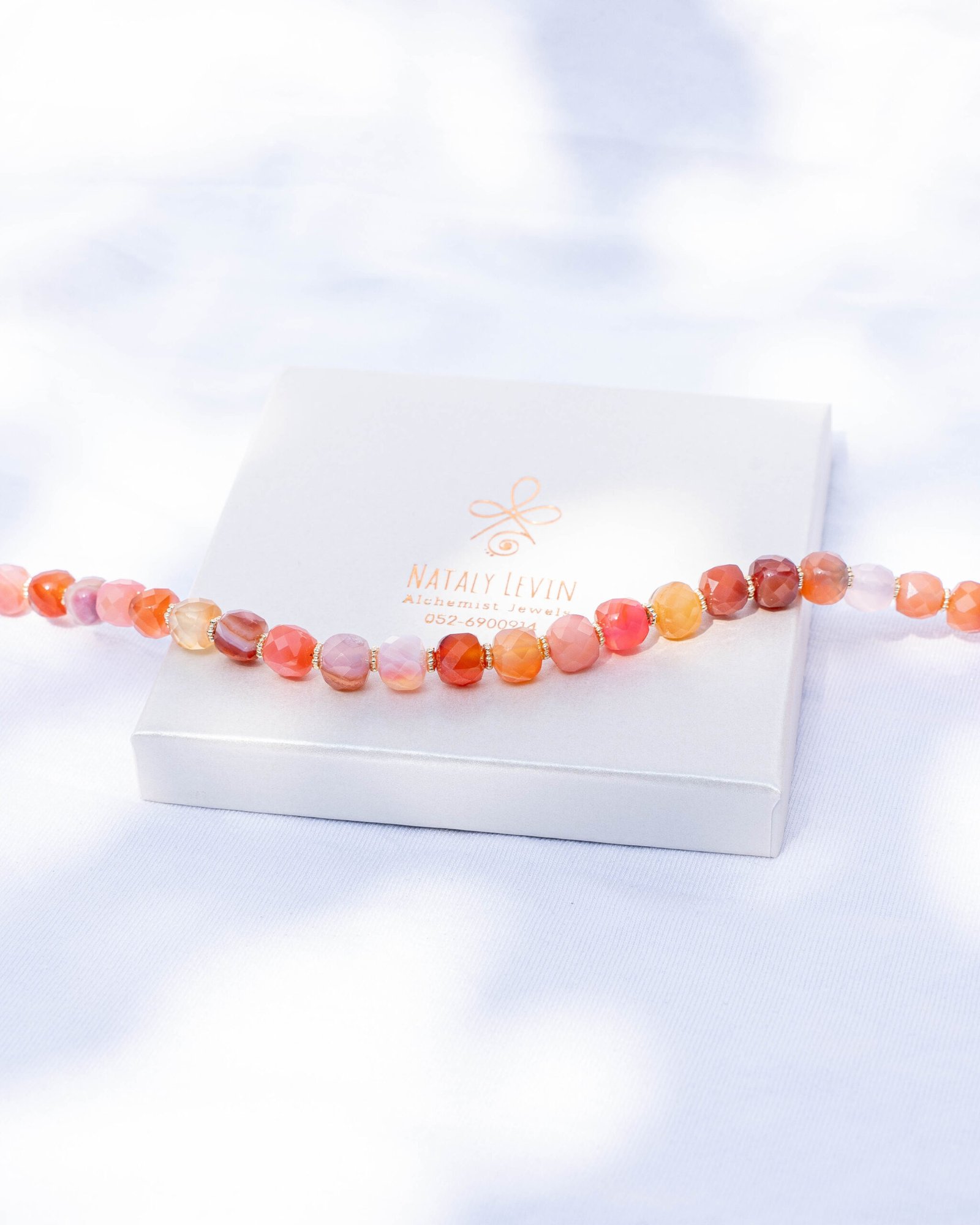 ⁦שרשרת קארנליאן, צ׳רי קוורץ⁩ – תמונה ⁦2⁩