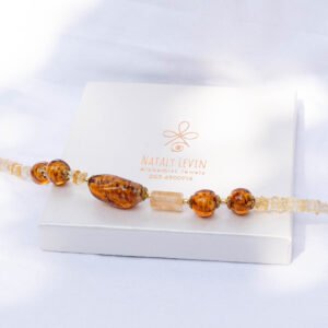 ⁦שרשרת סיטרין וחרוזי מורנו⁩ – תמונה ⁦3⁩