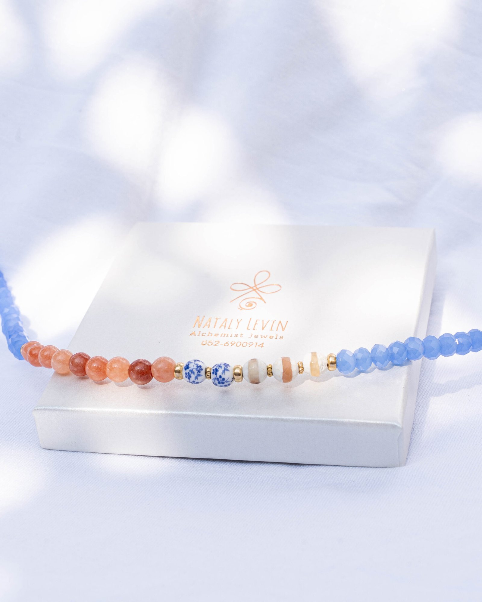 ⁦שרשרת אוונטורין כתום⁩ – תמונה ⁦3⁩