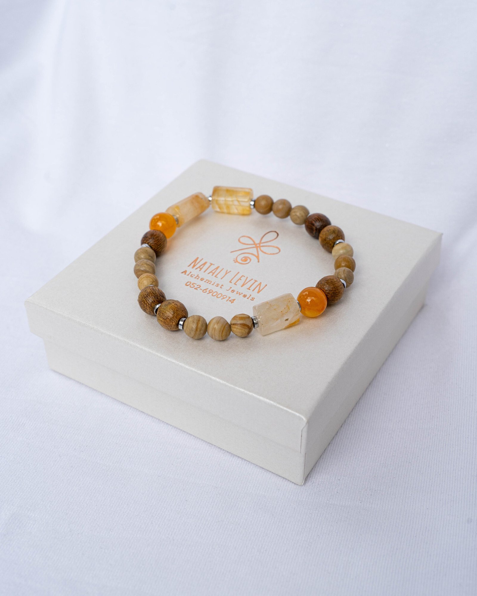 Jasper, Citrine and Hematite Bracelet - Image 1