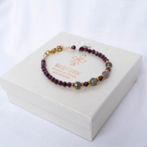Ruby and Labradorite Bracelet - Image 1