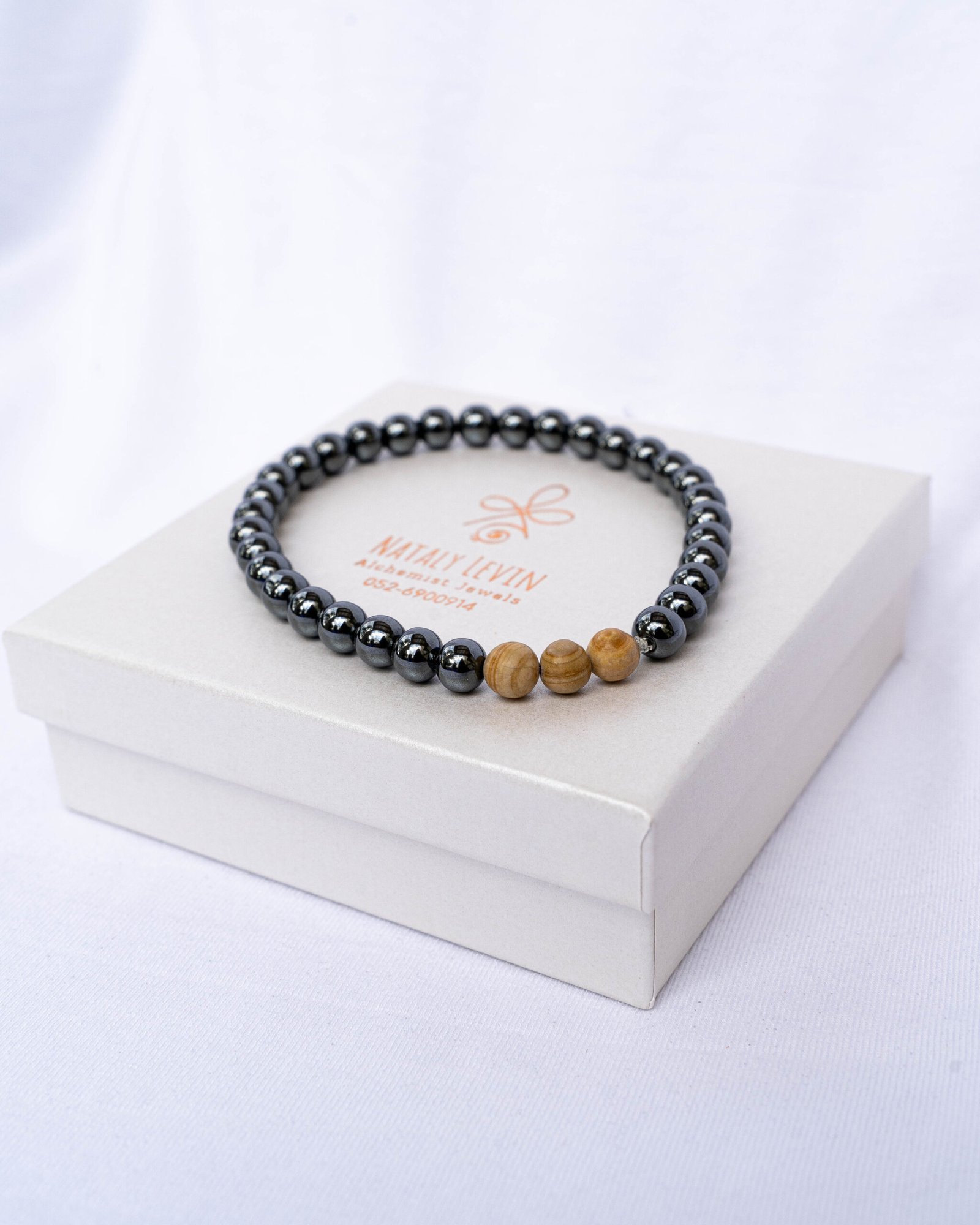 Hematite bracelet and Jasper - Image 1