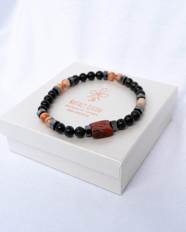 צמיד אובסידיאן, קורל תפוזי, ג׳ספר