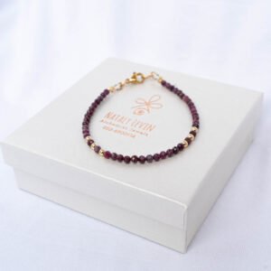 ⁦צמיד לוטוס רובי⁩ – תמונה ⁦3⁩