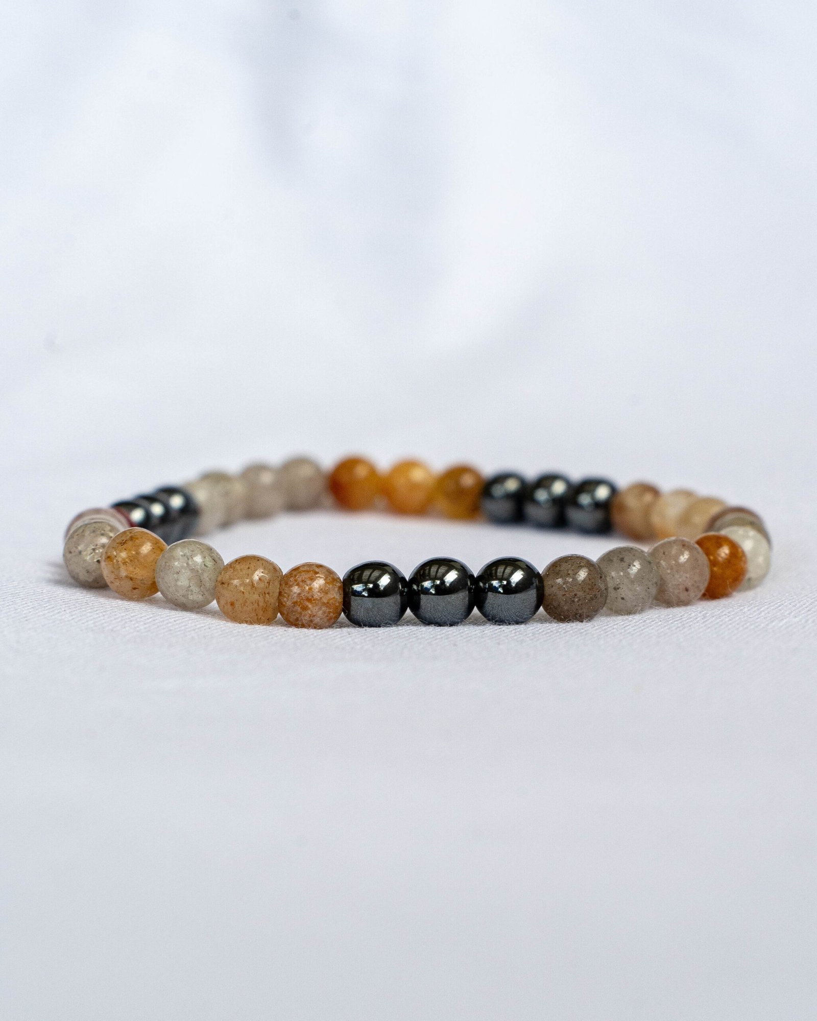 Citrine, hematite and agate bracelet - Image 1