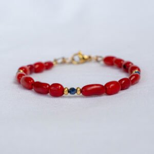 Coral and Lapis Lazuli Bracelet - Image 2