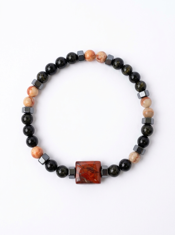 צמיד אובסידיאן, קורל תפוזי, ג׳ספר