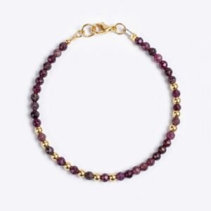 ⁦צמיד לוטוס רובי⁩ – תמונה ⁦1⁩