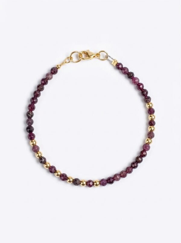 צמיד לוטוס רובי