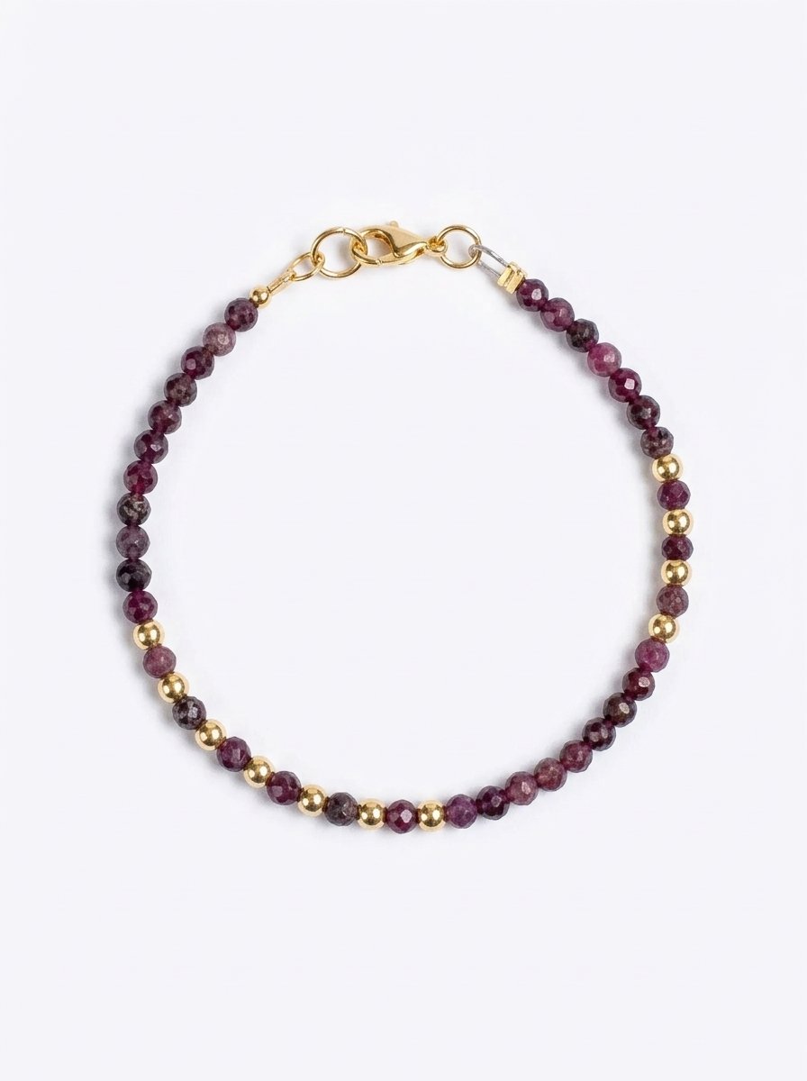 ⁦צמיד לוטוס רובי⁩ – תמונה ⁦1⁩