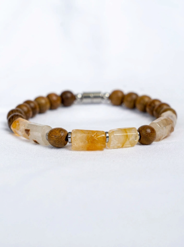 צמיד סיטרין ועץ