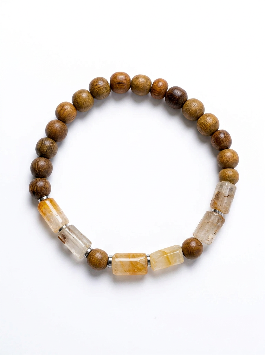 ⁦צמיד סיטרין ועץ⁩ – תמונה ⁦1⁩