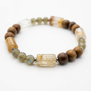 ⁦צמיד סיטרין, פרידוט, עץ⁩ – תמונה ⁦2⁩