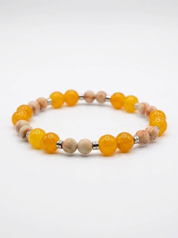 צמיד קורל תפוזי, ענבר