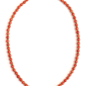 ⁦שרשרת אבן לבה כתומה/אדומה⁩ – תמונה ⁦3⁩