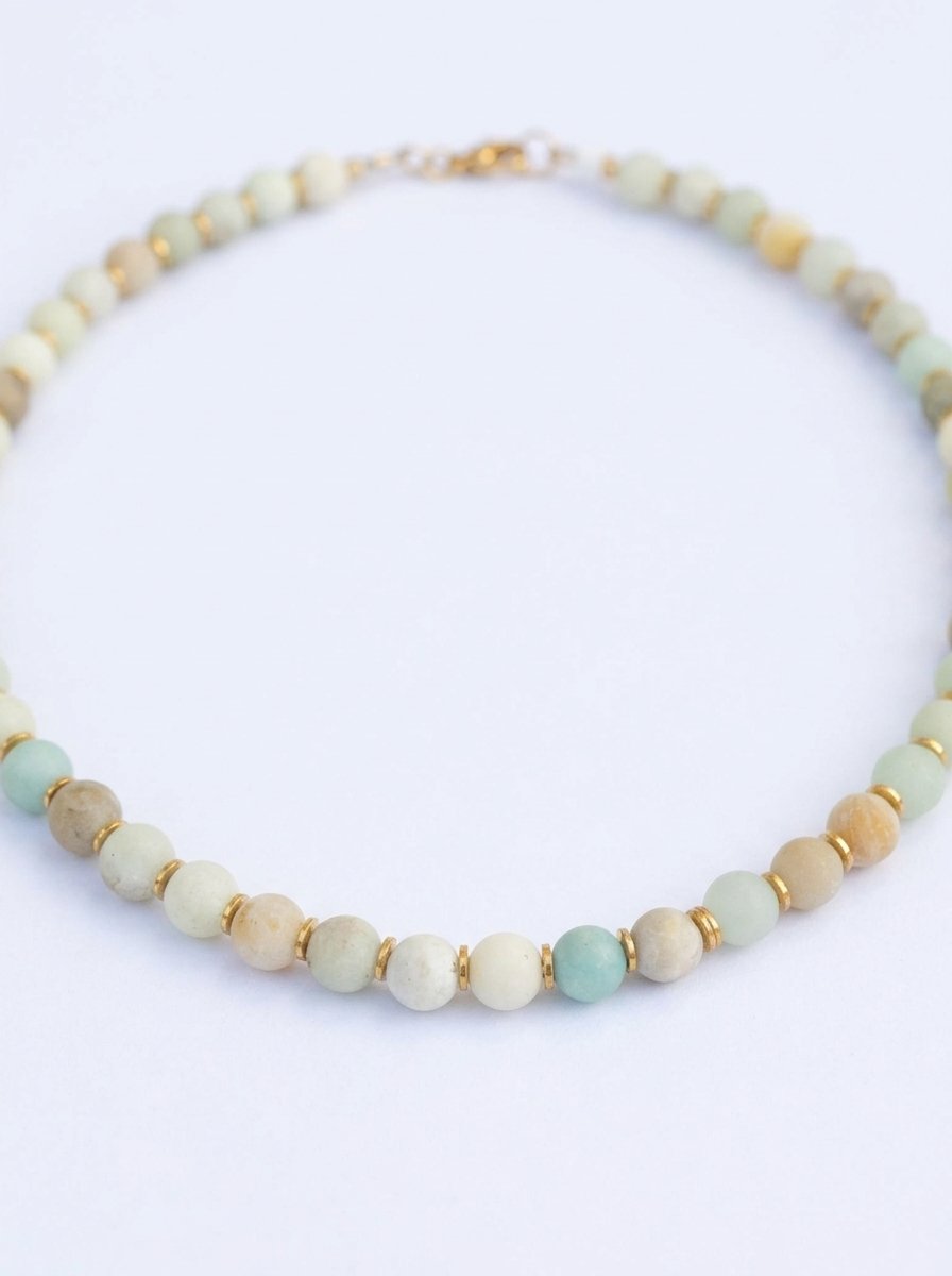 ⁦שרשרת אבני אמזונייט⁩ – תמונה ⁦1⁩