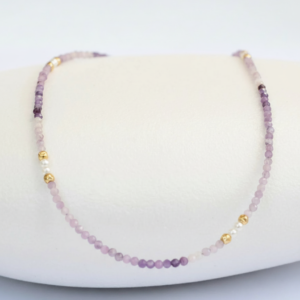 ⁦שרשרת אבני אמטיסט⁩ – תמונה ⁦4⁩