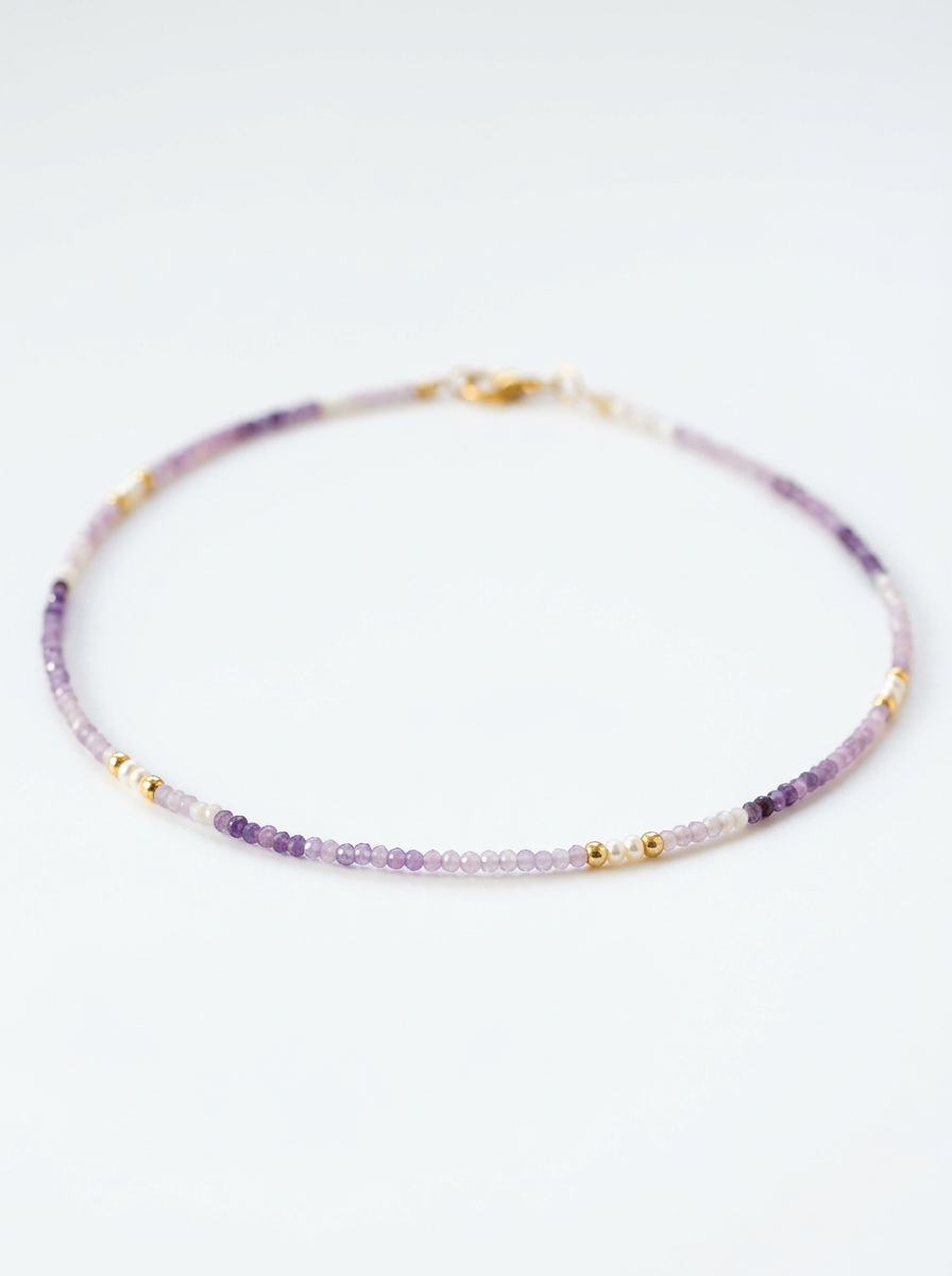 ⁦שרשרת אבני אמטיסט⁩ – תמונה ⁦6⁩