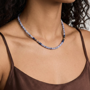 Sodlite, Lapis Lazuli and Hematite Stone Necklace - Image 3
