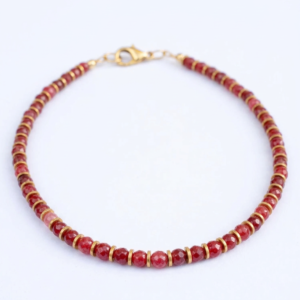 ⁦שרשרת אגת בצבע רובי⁩ – תמונה ⁦1⁩