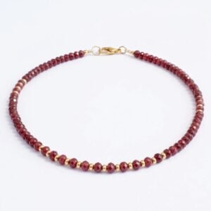 ⁦שרשרת אגת בצבע רובי⁩ – תמונה ⁦1⁩