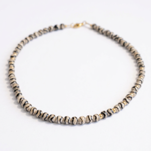 שרשרת אגת טיבטי שחור-לבן – תמונה 4